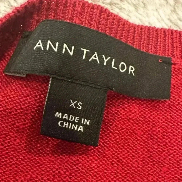 Ann Taylor pink sweater vest linen blend size xs - Picture 4 of 4